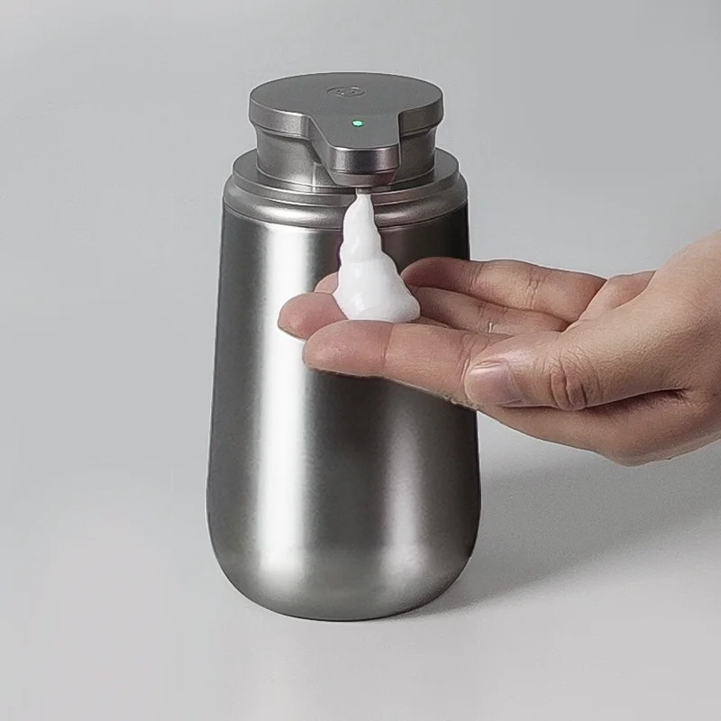 Hb30bf25e1a3449b1940eb1ede82c0e9eX.webp Smart Home Appliances 316 Stainless Steel Seifenspender Elektrisch USB Rechargeable Electric Wall Automatic Soap Dispenser - Image 1